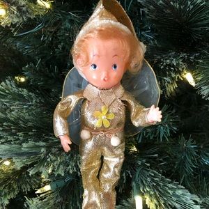 Vintage Pixie Elf Ornament